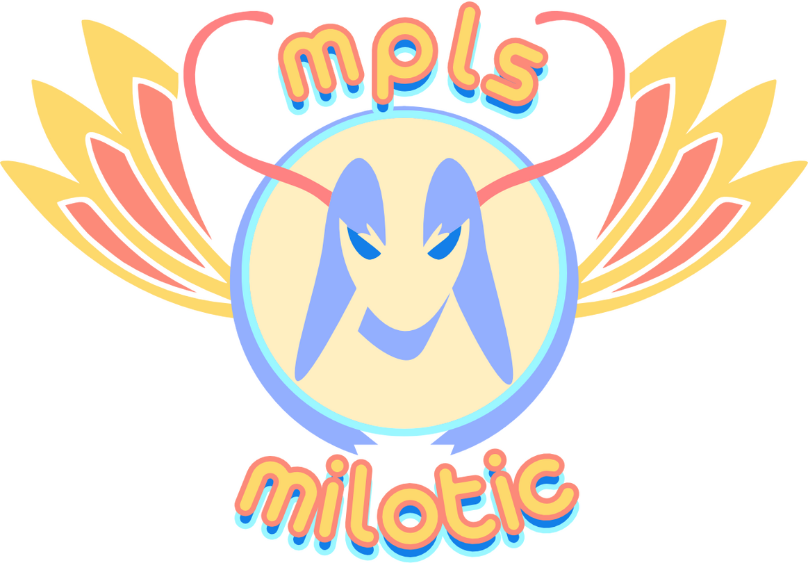 minneapolis milotic. logo for my gf's pokemon draft league team.