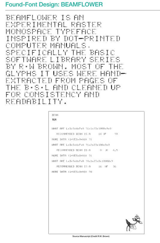 beamflower. font design.